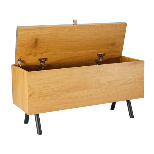 Hall bench AALBORG 90x32xH46cm, oak