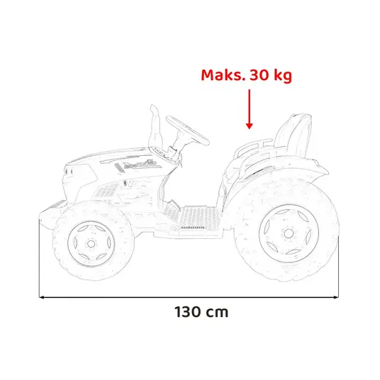 Laste elektriline traktor Grow 1804, roosa