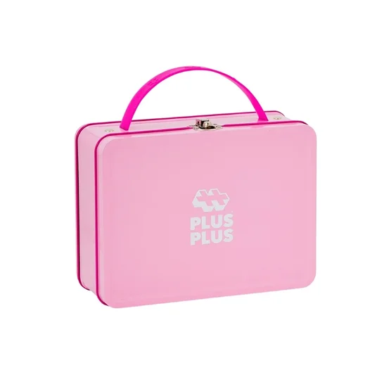 Plus Plus Bricks big Metal pink suitcase 70 pieces 3275 DANTE