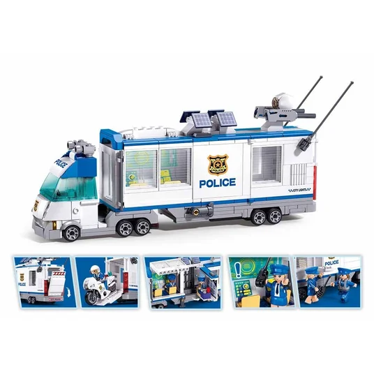Konstruktorius Sluban specialus vadavimo policijos automoblis M38-B1219, plastikas