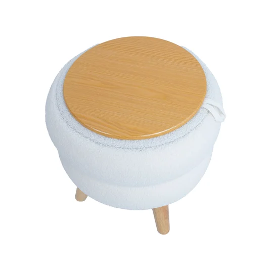 Tumba/laud HANA D40xH41cm, valge, panipaigaga