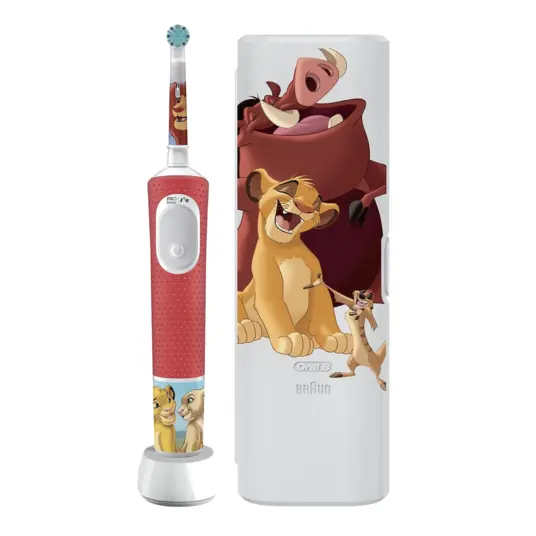 Oral-B D103.413.2KX Vitality Pro Kids 3+Lion King+ceļojumu futrālis