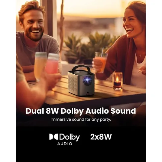 Anker Nebula | Mars 3 Air Google TV Projector with Built-In Netflix | Full HD (1920x1080) | 400 ANSI lumens | Black | Wi-Fi