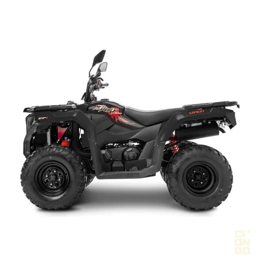 Keturratis Loncin Xwolf 300, juodas