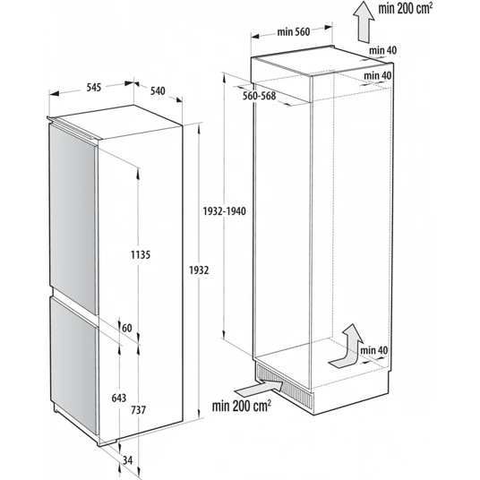 Külmik Gorenje NRKI519E41