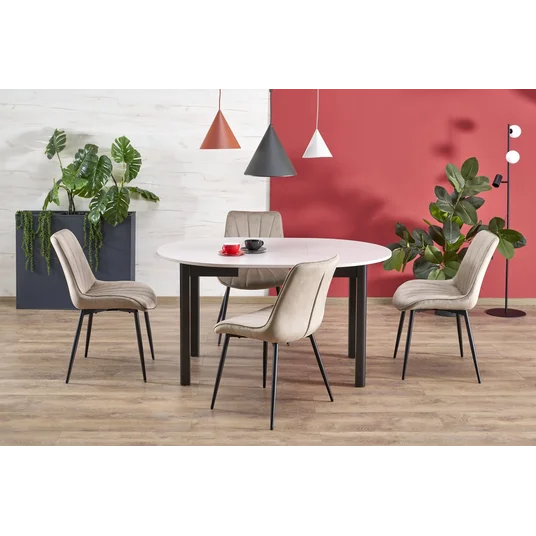 RINGO table, cashmere / black