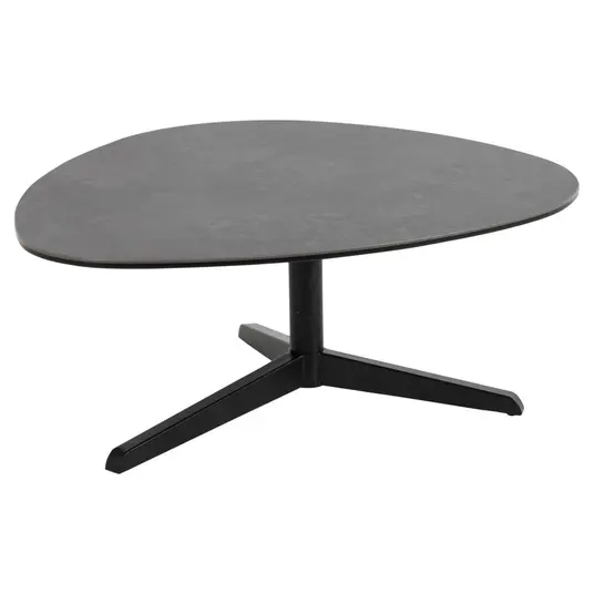 Barnsley coffee table, Top ceramic black Fairba., Base steel matt black, 84x77x34 cm