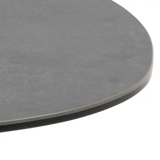 Barnsley coffee table, Top ceramic black Fairba., Base steel matt black, 84x77x34 cm