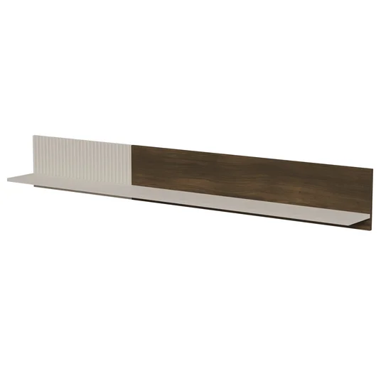 RANDOM 2 P-2 hanging shelf, color: cashmere / walnut / black