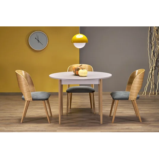 PIVOT extension table top - cashmere, legs - natural