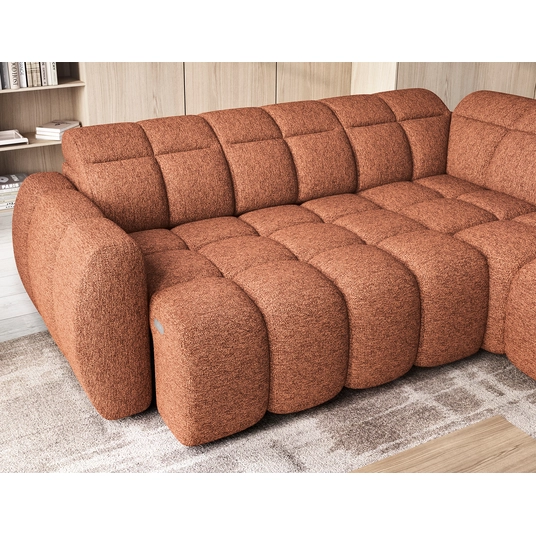 Kampinė sofa Falconn, Orange