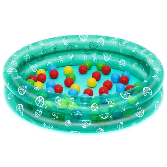 Lastebassein pallidega Bestway Green Pool, Ø91 cm, 50 tk.