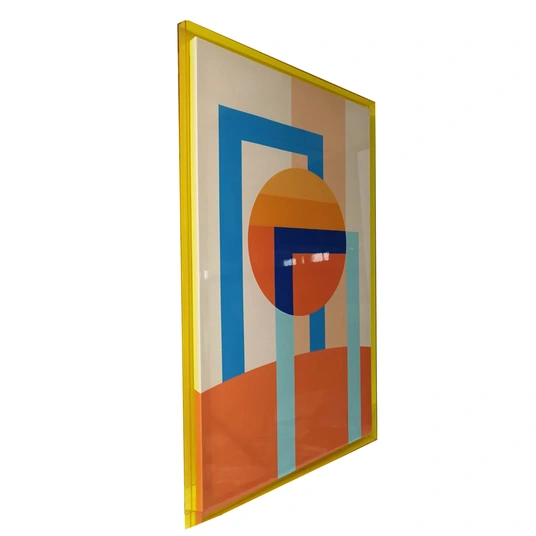 Wall art WALLY 80x120cm, abstract day, acrylic