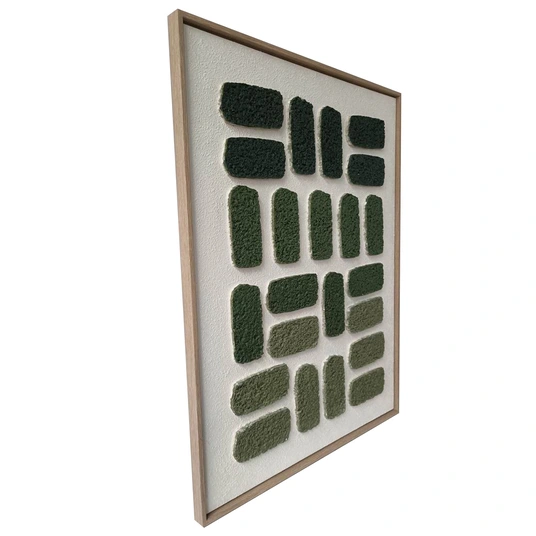 Wall art WALLY 60x80cm, green maze 1