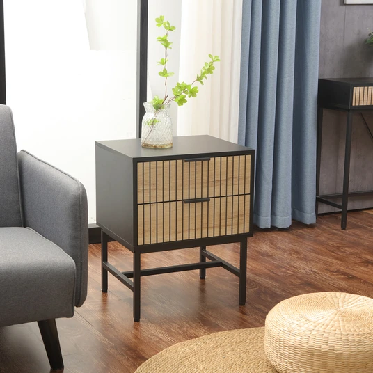 Side table / night stand HELVE 48x40xH60cm, melamine