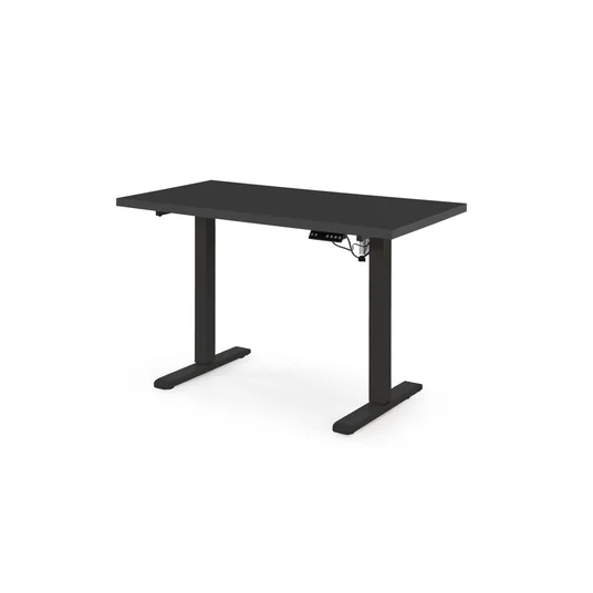 B/54 desk with adjustable height, top - black, frame - black