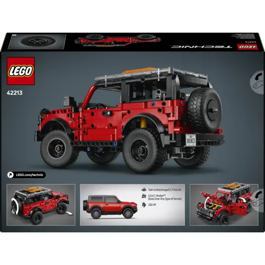 LEGO® 42213 Technic Ford Bronco® apvidus auto