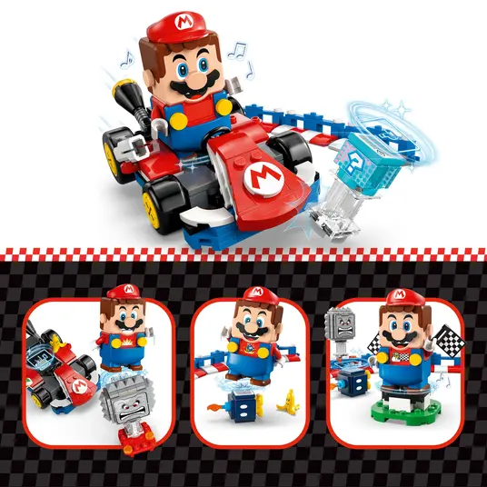 LEGO® 72043 Super Mario™ Mario Kart™ – interaktiivne LEGO® Mario™ ja Standard Kart