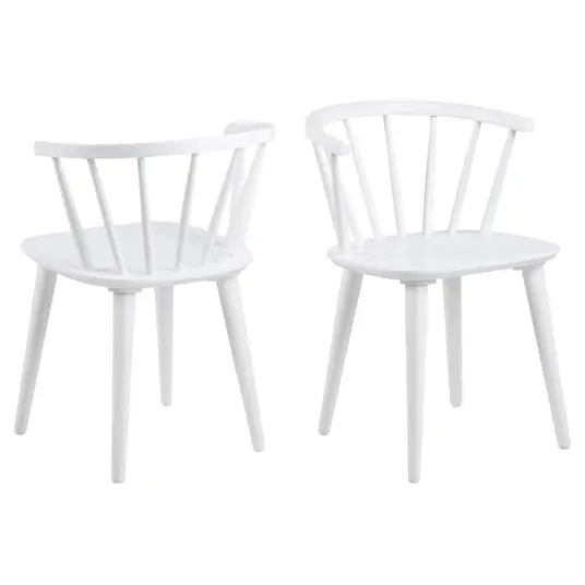 Ibiza dining table set, Top MDF white, Base steel white, Ø110x74 cm