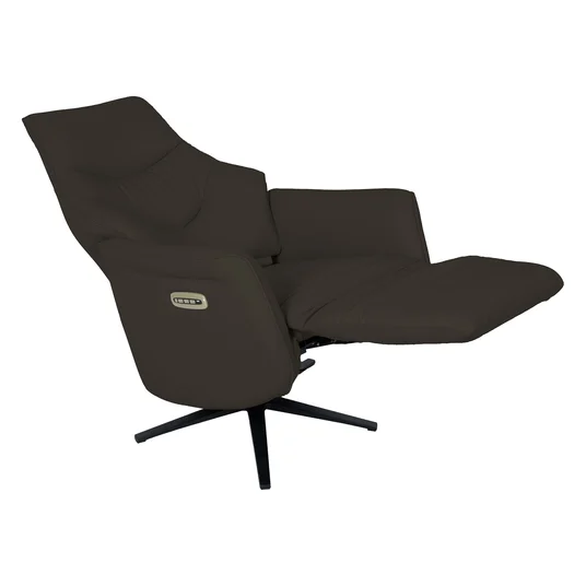 Tugitool DAYANA elektriline recliner 74x84xH115cm, pruun nahk