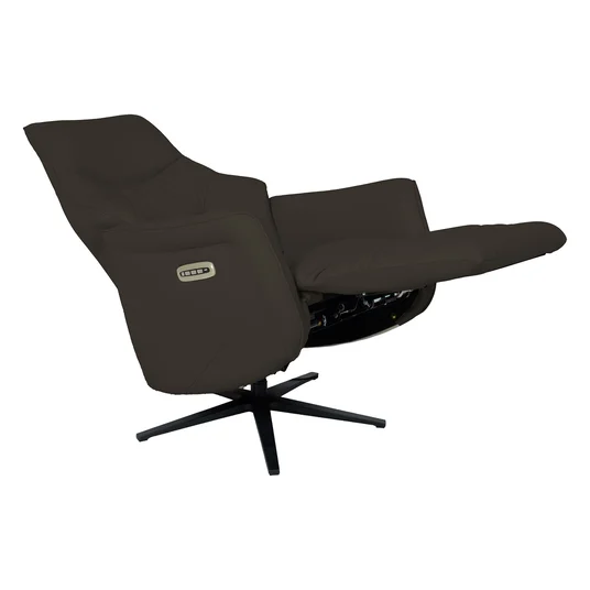Tugitool DAYANA elektriline recliner 74x84xH115cm, pruun nahk