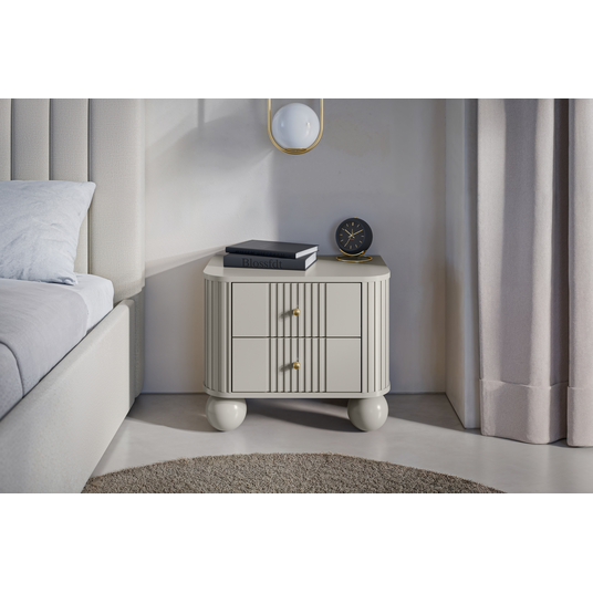2 x VESPER öökapp 56 2SZ cashmere mdf cashmere kuldsed käepidemed jalad pallid