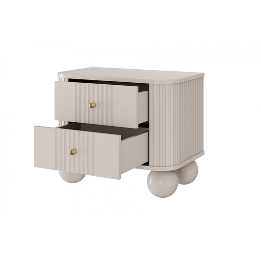 2 x VESPER öökapp 56 2SZ cashmere mdf cashmere kuldsed käepidemed jalad pallid