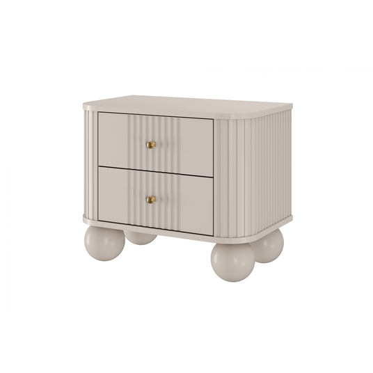 2 x VESPER öökapp 56 2SZ cashmere mdf cashmere kuldsed käepidemed jalad pallid