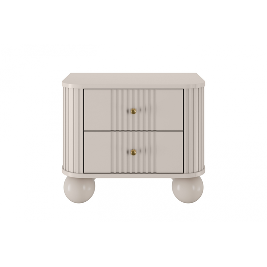 2 x VESPER öökapp 56 2SZ cashmere mdf cashmere kuldsed käepidemed jalad pallid