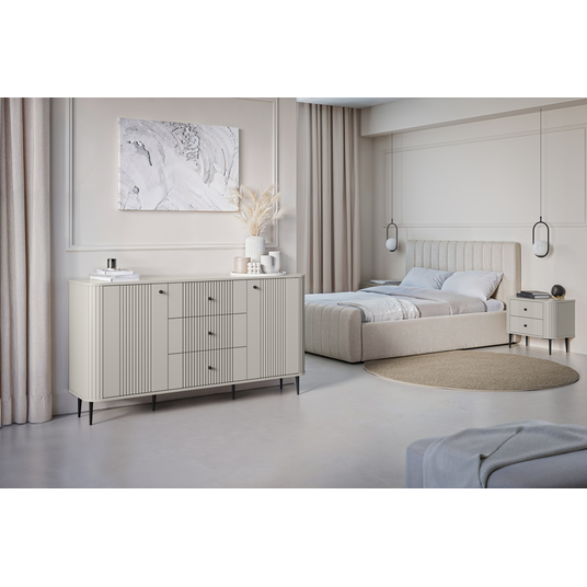 2 x VESPER SZAFKA NOCNA 56 2SZ kašmyras mdf kašmyras juodoji oda