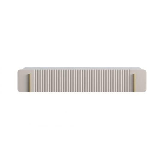 Wall Mounted Dressing Table Malmi - Cashmere / Crema Bianca / Gold