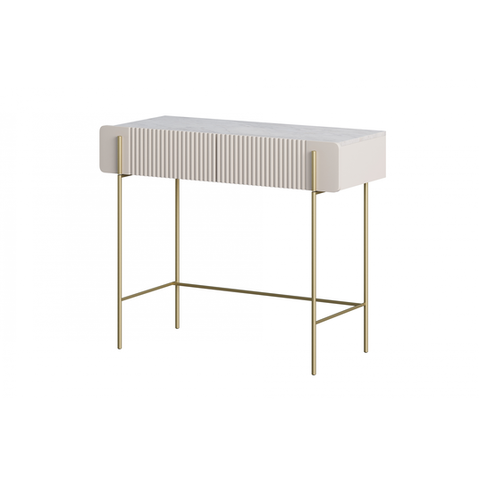 Riietuslaud Malmi - Cashmere / Crema Bianca / Kuldsed jalad