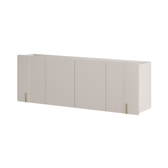 Chest Of Doors Wall Mounted Malmi 200 Cm - Cashmere / Crema Bianca / Gold