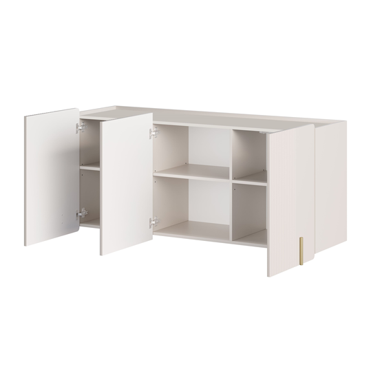 Chest Of Doors Wall Mounted Malmi 150 Cm - Cashmere / Gold