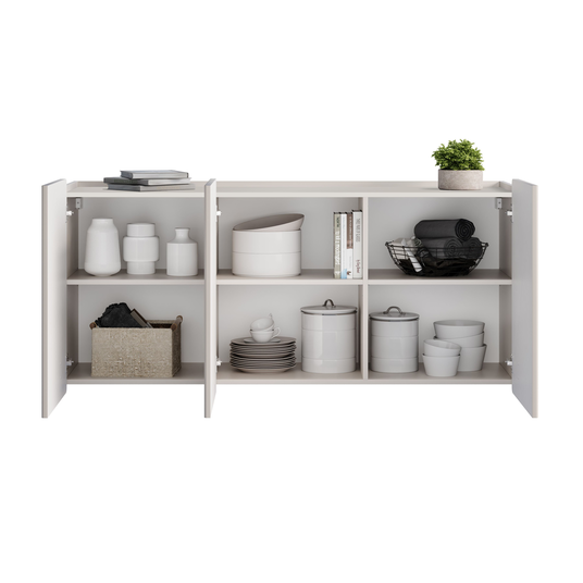 Chest Of Doors Wall Mounted Malmi 150 Cm - Cashmere / Gold