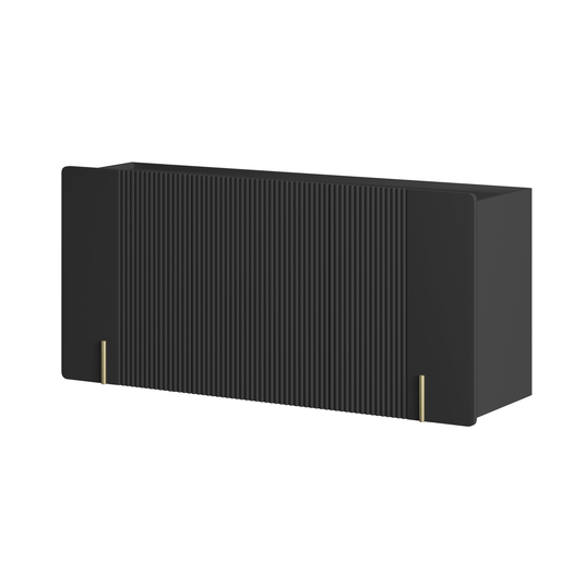 Chest Of Doors Wall Mounted Malmi 150 Cm - Black / Gold