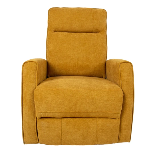 Tugitool EDDY kiikuv ja pöörlev manuaalne recliner 76x96xH103cm, kollane