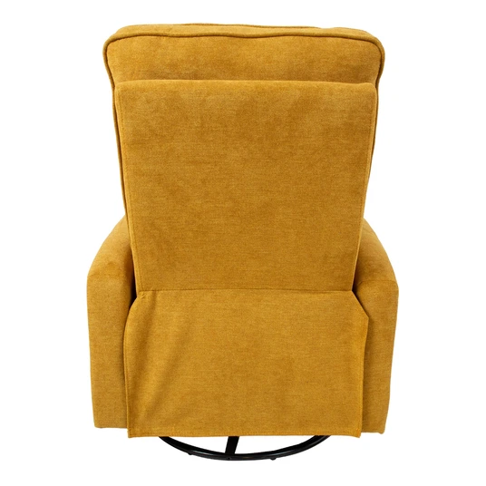 Tugitool EDDY kiikuv ja pöörlev manuaalne recliner 76x96xH103cm, kollane