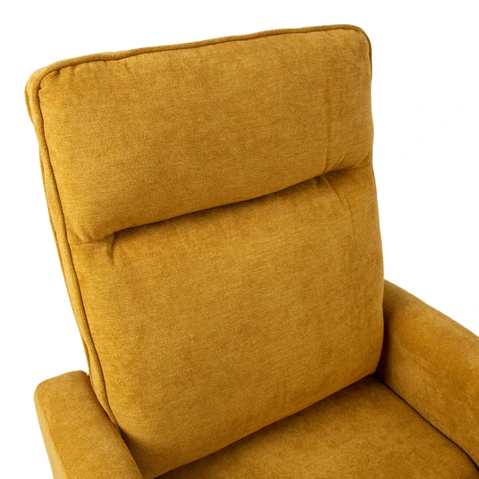 Tugitool EDDY kiikuv ja pöörlev manuaalne recliner 76x96xH103cm, kollane