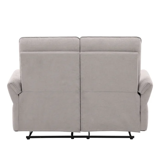 Recliner sofa DAMIKA 2-seater with electric mechanism, grey