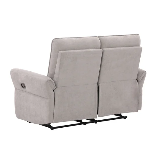 Recliner sofa DAMIKA 2-seater with electric mechanism, grey