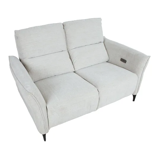 Recliner sofa MIAMI 2-seater with electric mechanism, light beige