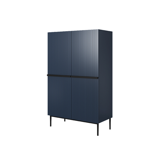 Sideboard Nicole - Wave Blue Mdf / Black Legs