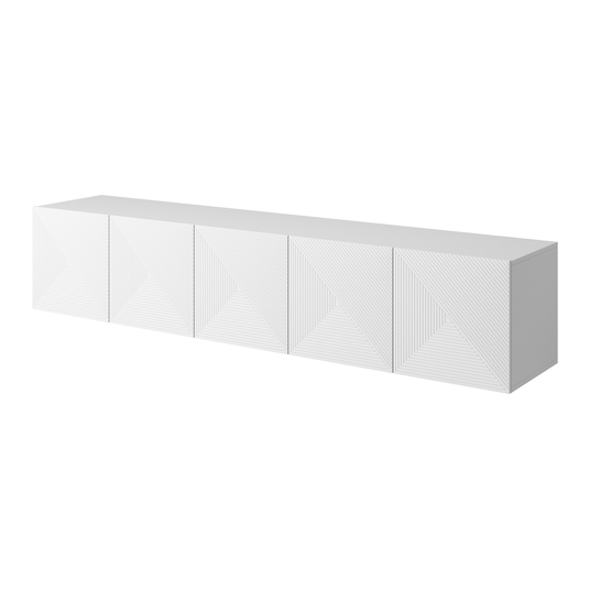 Tv Set Wall Mounted Asha 200 Cm - White Mat
