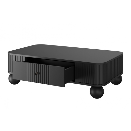 Coffee Table Vesper - Black / Black Handles