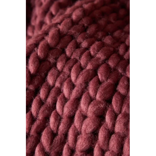 Kate Throw 170 x 130 cm - / Burgundy Polyester