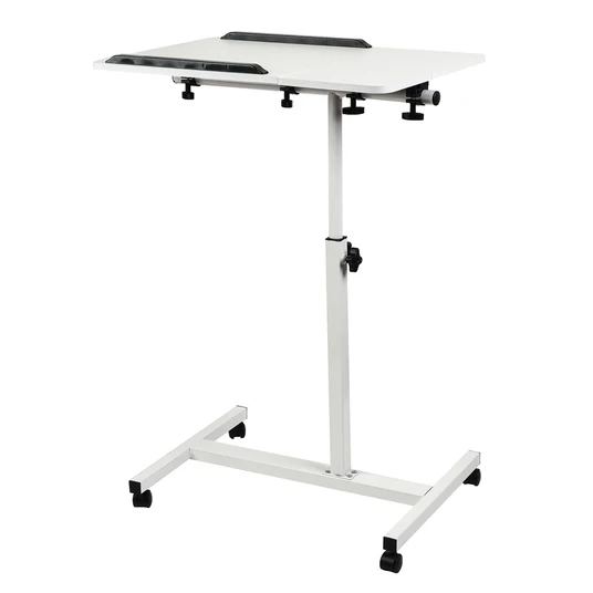 Maclean mobiilne laua-/laptopstatiiv, valge, reguleeritav kõrgus 59-89 cm, max. 30 kg , MC-121 W