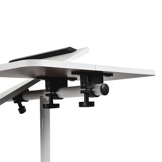 Maclean mobiilne laua-/laptopstatiiv, valge, reguleeritav kõrgus 59-89 cm, max. 30 kg , MC-121 W