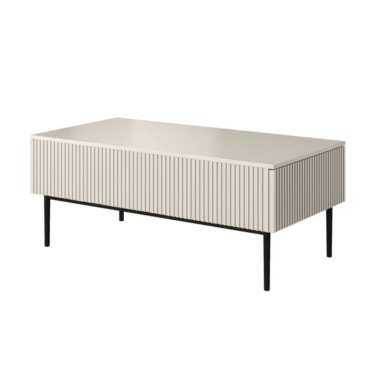 Coffee Table Nicole - Cashmere / Black Legs