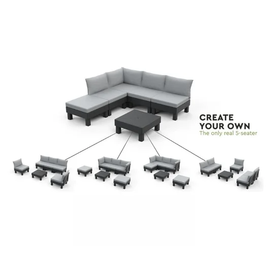 Keter 29212921900 Elements 3-Seater Sofa